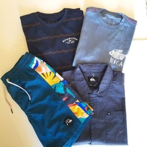 Boys Clothes Quiksilver RVCA Medium- Lot of 4